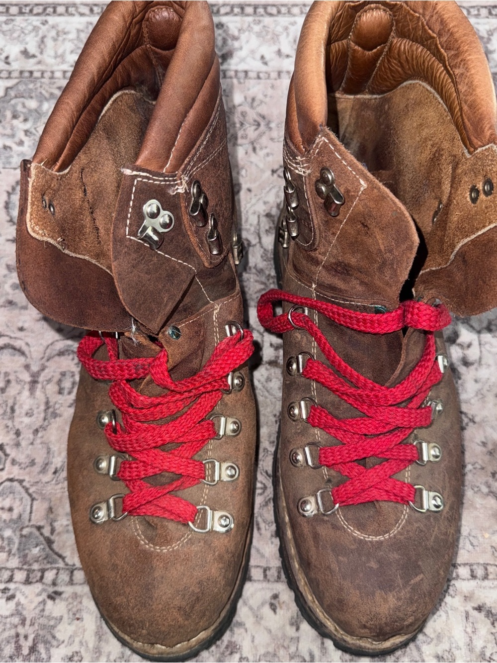 Thom Mcan Mountaineering Boots Men's Size 10.5 Italy Brown Leather Hiking RARE